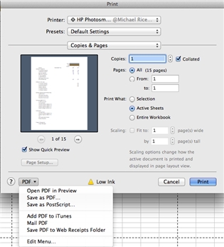 Excel For Mac Pdf